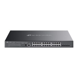 TP-link SG5428XMPP Omada 24-Port Gigabit Stackable Lite L3 Managed PoE++ Switch with 4 10G Slots