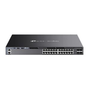 TP-link SG6428XHP Omada 24-PortGigabit Stackable L3 Managed PoE+ Switch with 4 10GE SFP+ Slots